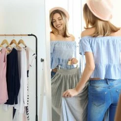 relaxdays Kleiderständer »Kleiderständer schwarz«, Holzoptik -Deutschland Möbel Verkäufe 2024 2b97fc75 5e53 58a8 b24c fcebd47988f1