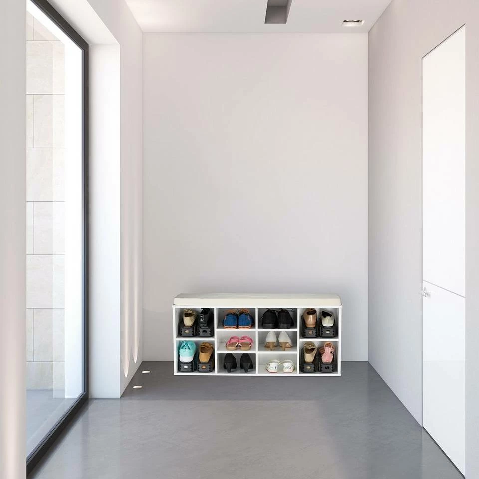 relaxdays Schuhregal »24 x Schuhstapler schwarz« 5 relaxdays Schuhregal »24 x Schuhstapler schwarz« – Bild 5