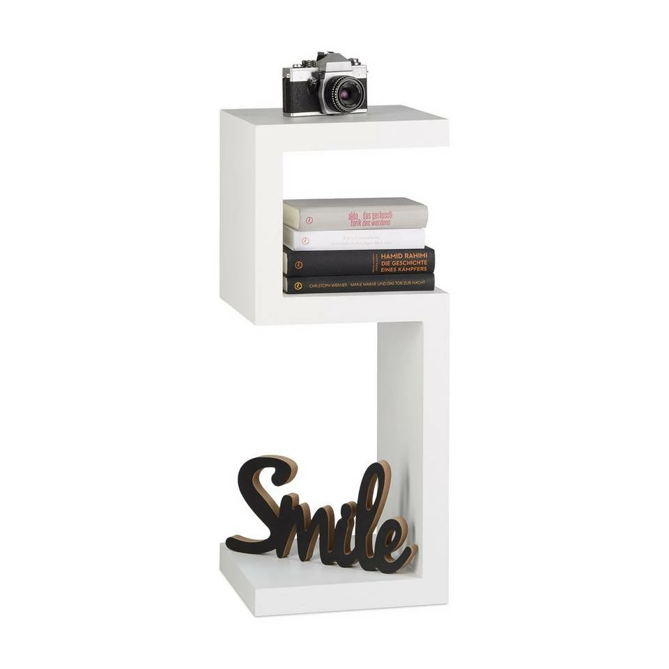 relaxdays Standregal »Standregal Retro in bunten Farben«, Weiß Weiß, Braun, Lila, Schwarz 1 relaxdays Standregal »Standregal Retro in bunten Farben«, Weiß Weiß, Braun, Lila, Schwarz