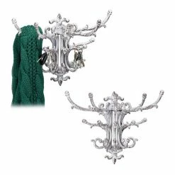 relaxdays Wandgarderobe »2 x Wandgarderobe Vintage weiß« (2er Set)