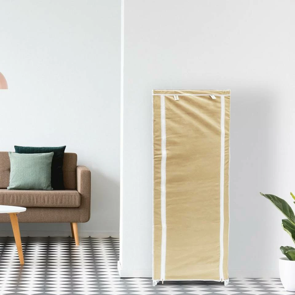 relaxdays Schuhschrank »1 x Schuhschrank Stoffbezug beige« 2 relaxdays Schuhschrank »1 x Schuhschrank Stoffbezug beige« – Bild 2