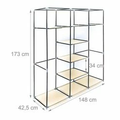 relaxdays Stoffschrank »3 x Stoffkleiderschrank 9 Böden beige« -Deutschland Möbel Verkäufe 2024 2d0a4609 a9ba 5fc1 aef6 ffbec2502c0b