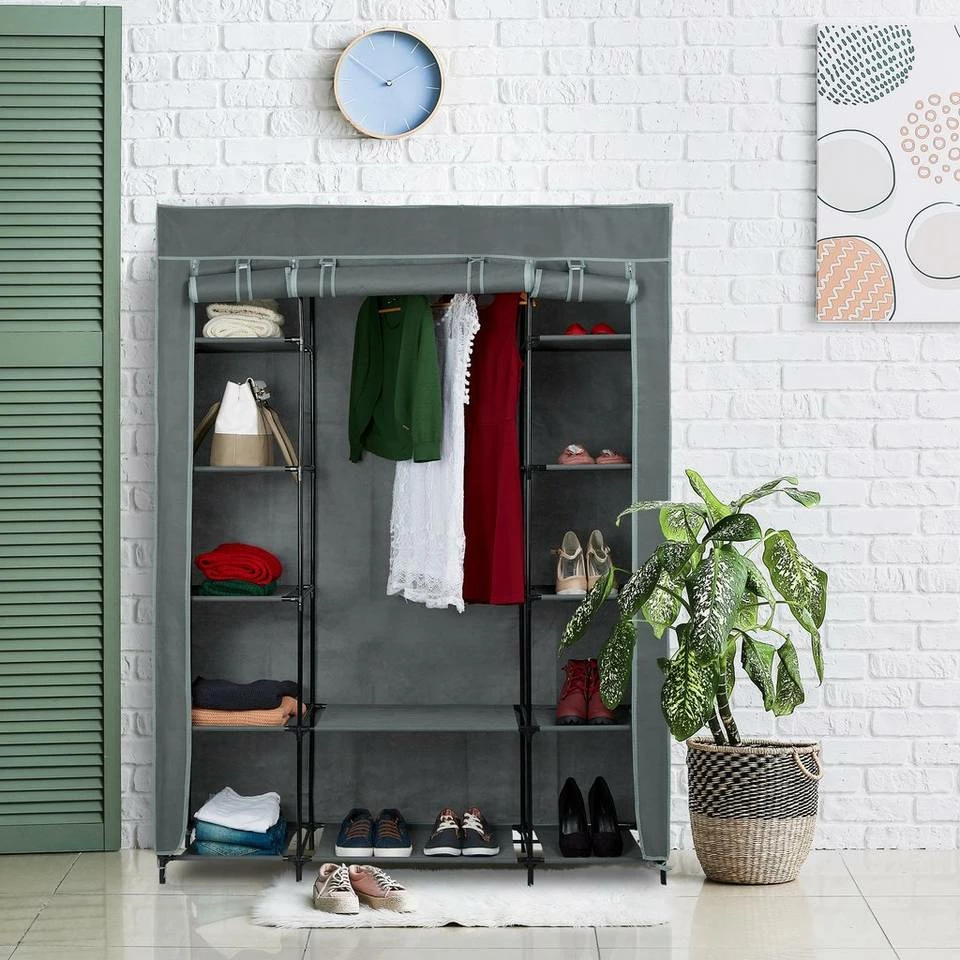 relaxdays Stoffschrank »XXL Stoffschrank« Anthrazit 2 relaxdays Stoffschrank »XXL Stoffschrank« Anthrazit – Bild 2