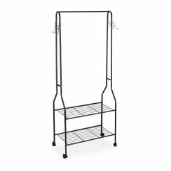 relaxdays Garderobenständer »Rollgarderobe mit Ablage & Haken«, Schwarz -Deutschland Möbel Verkäufe 2024 2dcf3e05 eb2c 5985 bc09 12703df27253