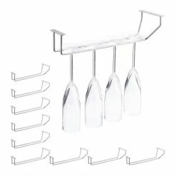 relaxdays Gläserhalter »10 x Weinglashalter für 4 Gläser«