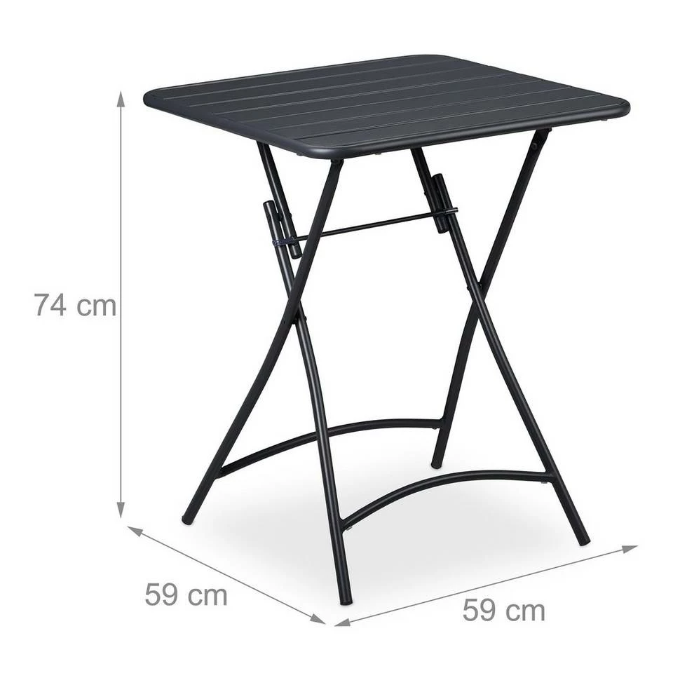 relaxdays Gartentisch »Metall Balkontisch klappbar« 4 relaxdays Gartentisch »Metall Balkontisch klappbar« – Bild 4