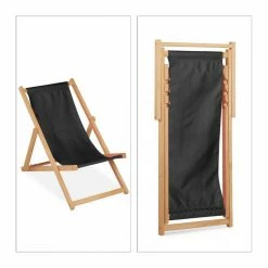 relaxdays Gartenliege »Schwarzer Liegestuhl aus Holz« -Deutschland Möbel Verkäufe 2024 2fc14636 6d82 5676 8ed1 4617d3fff457