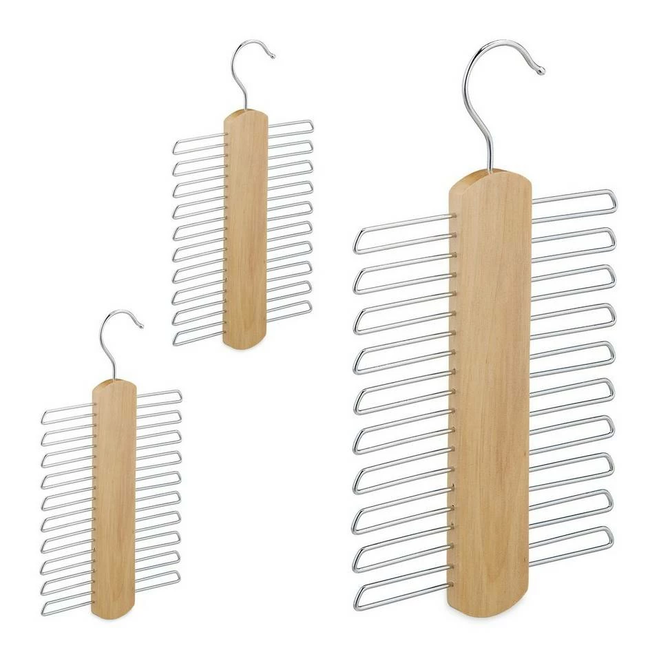 relaxdays Krawattenhalter »3 x Krawattenbügel aus Holz« 1 relaxdays Krawattenhalter »3 x Krawattenbügel aus Holz«