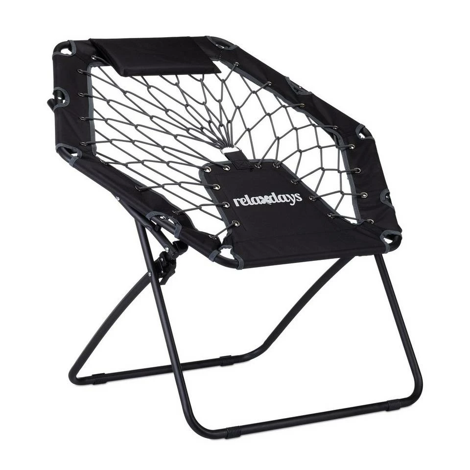 relaxdays Campingstuhl »Bungee Stuhl WEBSTER«, Blau Blau Silber Weiß, Grau Silber Weiß, Schwarz Silber Weiß 12 relaxdays Campingstuhl »Bungee Stuhl WEBSTER«, Blau Blau Silber Weiß, Grau Silber Weiß, Schwarz Silber Weiß – Bild 12