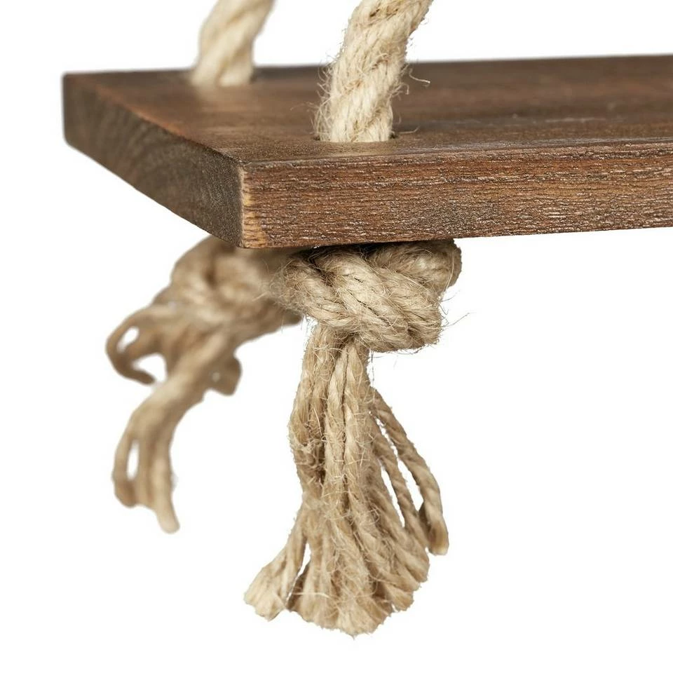 relaxdays Hängeregal »Hängeregal Holz & Seil 2er Set« 6 relaxdays Hängeregal »Hängeregal Holz & Seil 2er Set« – Bild 6