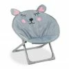 relaxdays Kinderklappstuhl »Moonchair Kinder klappbar«, Maus Braun, Pink, Gelb, Grau