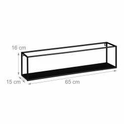 relaxdays Wandregal »Schwarzes Wandregal aus Metall« -Deutschland Möbel Verkäufe 2024 314c8436 9991 5d7a a8f2 f6bf41297b39