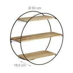 relaxdays Wandregal »Wandregal rund mit 3 Ablagen« -Deutschland Möbel Verkäufe 2024 31d29b4f 4f3c 5120 905a aa974aa9aa97