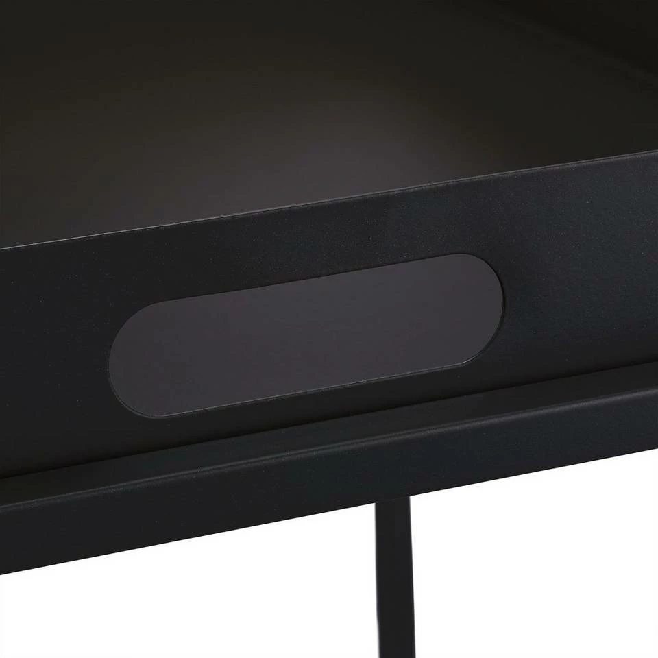 relaxdays Beistelltisch »Schwarzer Beistelltisch mit Tablett« 7 relaxdays Beistelltisch »Schwarzer Beistelltisch mit Tablett« – Bild 7