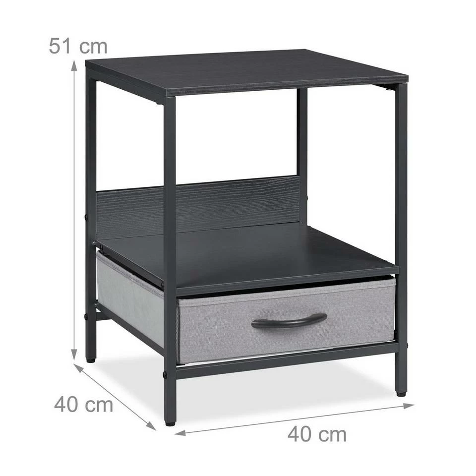 relaxdays Kommode »Kommode in verschiedenen Designs«, F Grau Schwarz, Schwarz Grau 4 relaxdays Kommode »Kommode in verschiedenen Designs«, F Grau Schwarz, Schwarz Grau – Bild 4