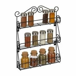 relaxdays Gewürzregal »Hängendes Gewürzregal«