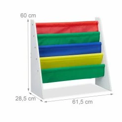 relaxdays Bücherregal »Bücherregal für Kinder mit Stofffächern« -Deutschland Möbel Verkäufe 2024 332afb13 7ea3 539e b395 b17e3e441def