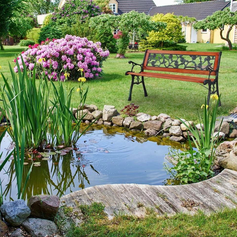 relaxdays Gartenbank »Gartenbank mit Rosenmuster« 5 relaxdays Gartenbank »Gartenbank mit Rosenmuster« – Bild 5