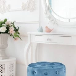 relaxdays Sitzhocker »Runder Sitzhocker Samt« -Deutschland Möbel Verkäufe 2024 33a35179 b994 5330 b0bf 127c0ae2b4bc