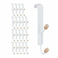 Türhaken »20 x Türhaken doppelt«, relaxdays