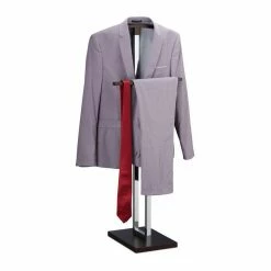 relaxdays Herrendiener »Herrendiener Metall & Holz«