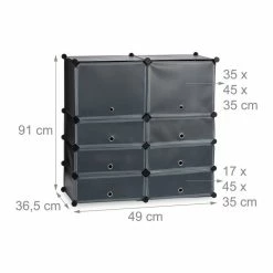 relaxdays Schuhregal »Schuhregal Kunststoff mit 8 Fächern«, Schwarz Schwarz Transparent Silber, Wei&szlig; Transparent Silber, Transparent Schwarz Silber -Deutschland Möbel Verkäufe 2024 35cb9b56 94f8 58b7 a907 a2908b8ecac7