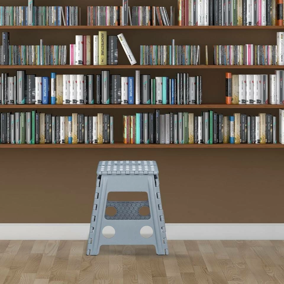 relaxdays Tritthocker »Klapphocker faltbar XL«, hellgrau Weiß Schwarz, Anthrazit Weiß, Grau Weiß 2 relaxdays Tritthocker »Klapphocker faltbar XL«, hellgrau Weiß Schwarz, Anthrazit Weiß, Grau Weiß – Bild 2