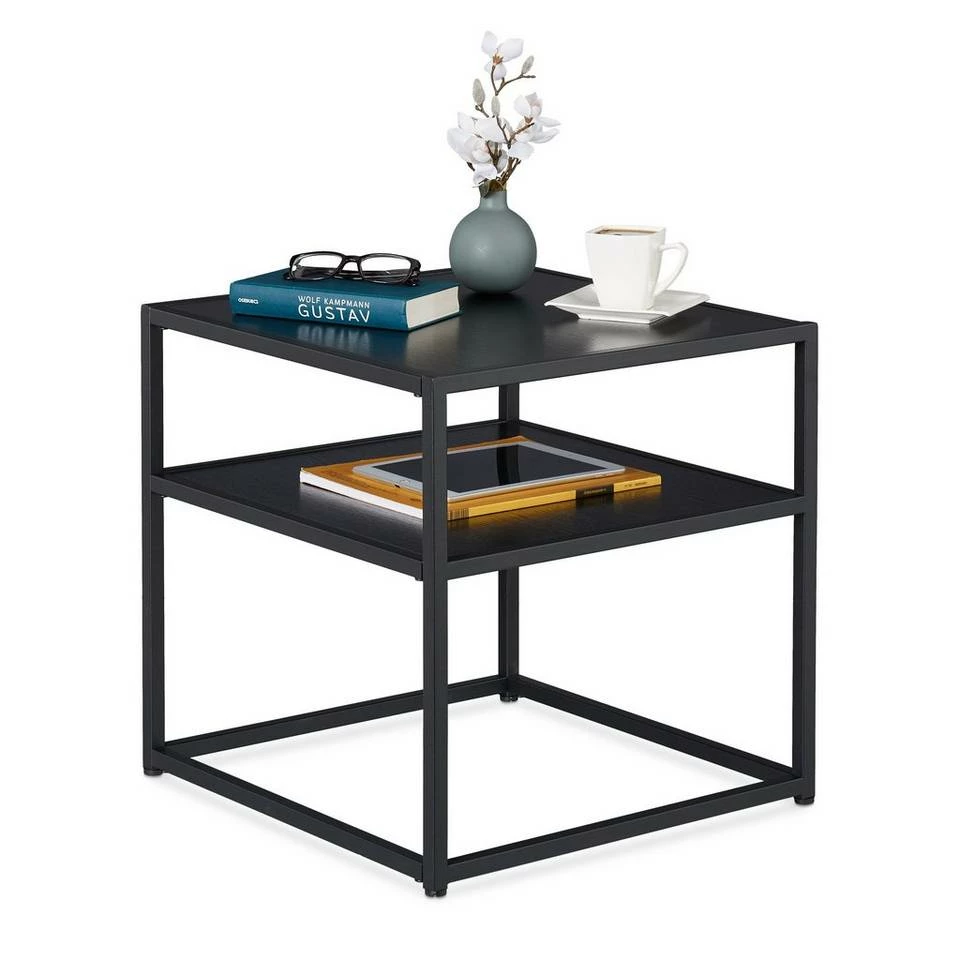 relaxdays Beistelltisch »Beistelltisch schwarz« 1 relaxdays Beistelltisch »Beistelltisch schwarz«