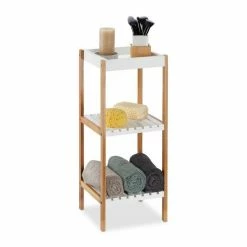 relaxdays Badregal »Badregal mit 3 Ablagen«