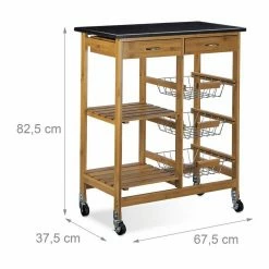 relaxdays Küchenwagen »Küchenwagen ALFRED XL mit 3 Körben« -Deutschland Möbel Verkäufe 2024 374d392b 89a2 567e a321 264aceb5c857