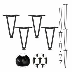 relaxdays Tischbein »4er Set Hairpin Legs mit 2 Streben«, 10 cm - 2 Stangen -Deutschland Möbel Verkäufe 2024 38bfec58 56fe 5c33 8d7a 43b25edb8866