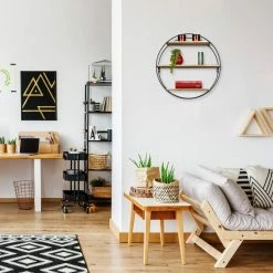 relaxdays Wandregal »Wandregal rund mit 3 Ablagen« -Deutschland Möbel Verkäufe 2024 39c7a5bf 4e3c 59c1 9ebe 1fd0a26700b9