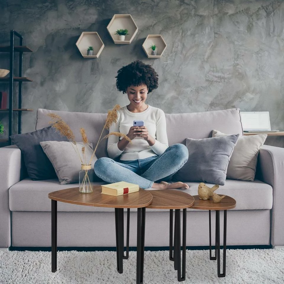 relaxdays Beistelltisch »Beistelltisch 3er Set« 3 relaxdays Beistelltisch »Beistelltisch 3er Set« – Bild 3