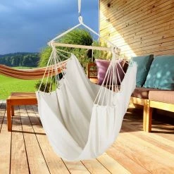 relaxdays Hängesessel »Hängesitz Baumwolle«, Gelb/Grün/Blau/Rot Braun Hellbraun, Grau Hellbraun, Creme Hellbraun, Grau Creme -Deutschland Möbel Verkäufe 2024 3a51796d 633a 5899 b5a2 8c955e75779a