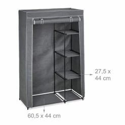 relaxdays Stoffschrank »Stoffschrank mit Kleiderstange« Anthrazit -Deutschland Möbel Verkäufe 2024 3c318652 ebd4 5fda 94cf 6b1383c70ca5