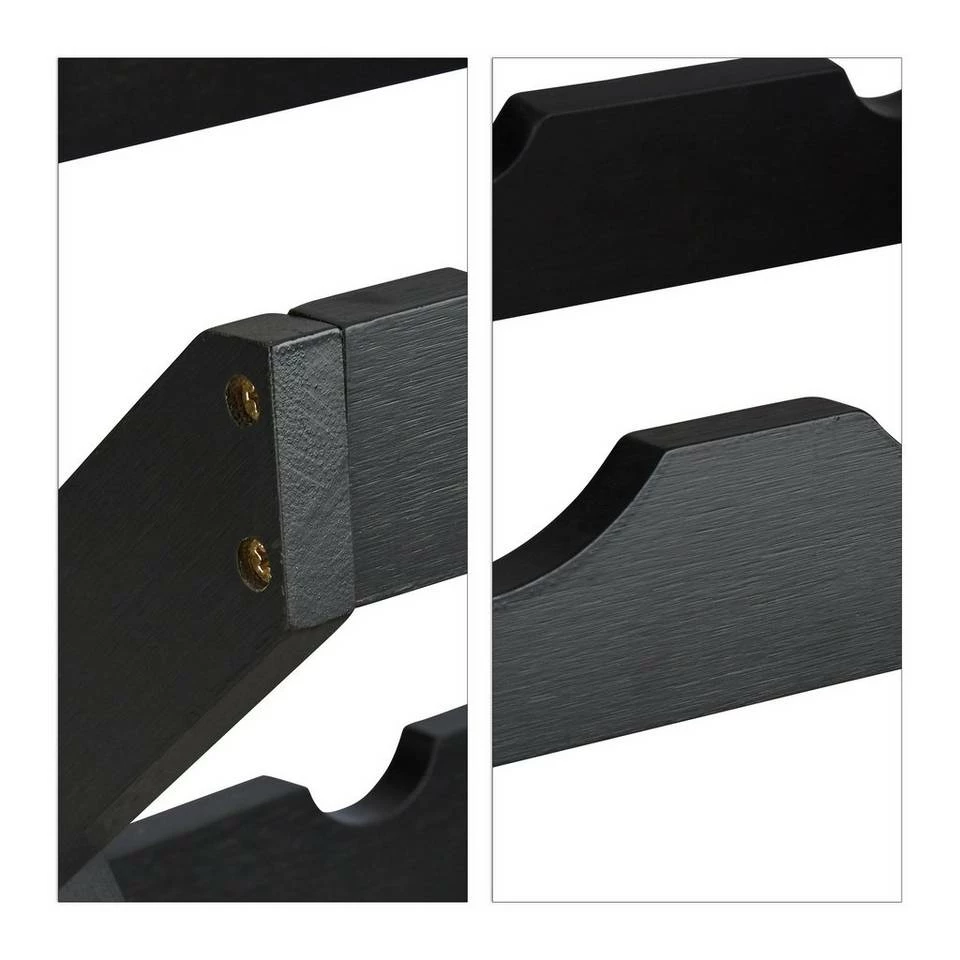 relaxdays Weinregal »Weinregal Bambus X shape schwarz« 6 relaxdays Weinregal »Weinregal Bambus X shape schwarz« – Bild 6