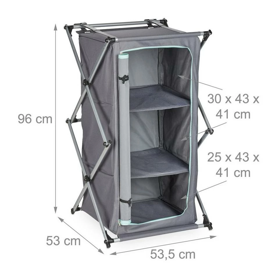 relaxdays Mehrzweckschrank »Faltbarer Campingschrank« 4 relaxdays Mehrzweckschrank »Faltbarer Campingschrank« – Bild 4