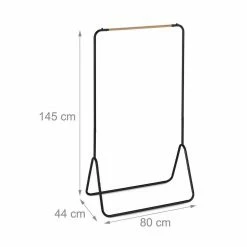 relaxdays Kleiderständer »Kleiderständer schwarz«, Holzoptik -Deutschland Möbel Verkäufe 2024 3db32e2c 395e 514f 88ab 8e4fadf436bd