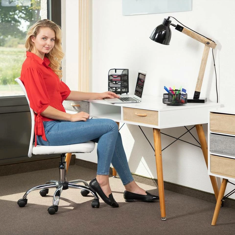 relaxdays Schreibtisch »Schreibtisch weiß« 2 relaxdays Schreibtisch »Schreibtisch weiß« – Bild 2