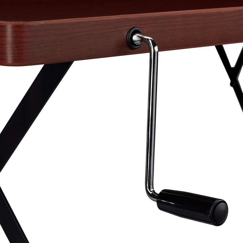 relaxdays Schreibtischaufsatz »Sitz-Steh-Schreibtisch«, Rotbraun Schwarz, Dunkelrot Schwarz, Creme Schwarz 7 relaxdays Schreibtischaufsatz »Sitz-Steh-Schreibtisch«, Rotbraun Schwarz, Dunkelrot Schwarz, Creme Schwarz – Bild 7