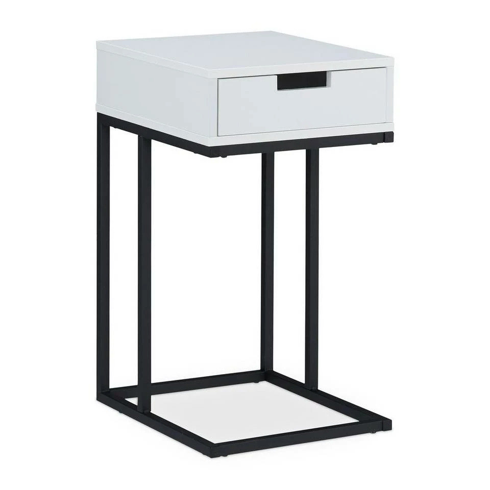 relaxdays Beistelltisch »Beistelltisch in C-Form mit Schublade« 9 relaxdays Beistelltisch »Beistelltisch in C-Form mit Schublade« – Bild 9