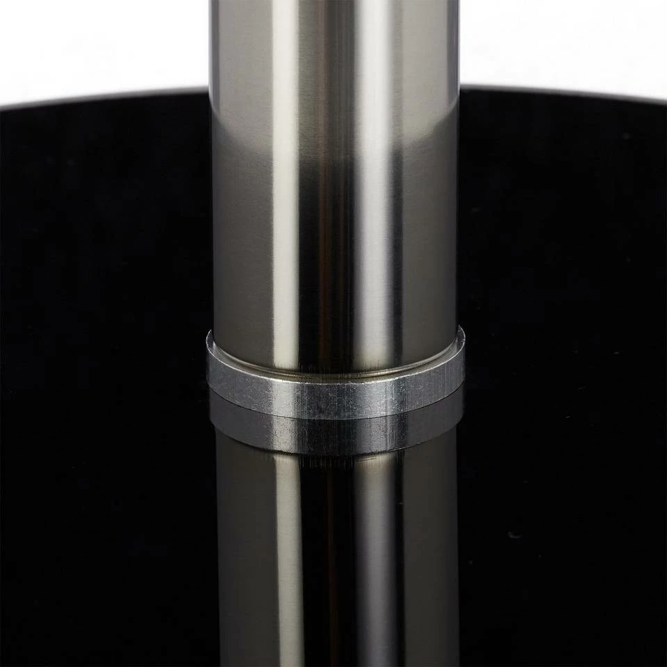 relaxdays Beistelltisch »Beistelltisch Glas Edelstahl«, Schwarz Weiß Silber, Schwarz Silber 7 relaxdays Beistelltisch »Beistelltisch Glas Edelstahl«, Schwarz Weiß Silber, Schwarz Silber – Bild 7