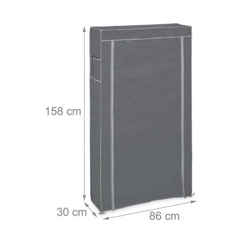 relaxdays Schuhschrank »Schuhschrank Stoff 9 Fächer« Anthrazit 4 relaxdays Schuhschrank »Schuhschrank Stoff 9 Fächer« Anthrazit – Bild 4