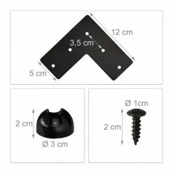 relaxdays Tischbein »4er Set Hairpin Legs mit 2 Streben«, 10 cm - 2 Stangen -Deutschland Möbel Verkäufe 2024 4182fed9 648d 5733 a6c3 ef0ab953e9cf