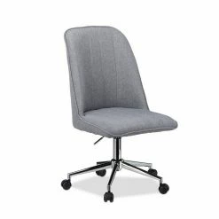 relaxdays Drehstuhl »Höhenverstellbarer Drehstuhl in Grau«