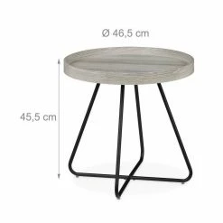 relaxdays Beistelltisch »Runder Beistelltisch grau«, M -Deutschland Möbel Verkäufe 2024 41ac9626 b55c 5b3d badb 98b183c32f07