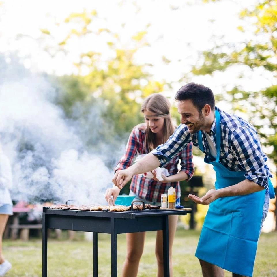 relaxdays Gartentisch »Eckiger Gartentisch Holzoptik«, Braun 6 relaxdays Gartentisch »Eckiger Gartentisch Holzoptik«, Braun – Bild 6