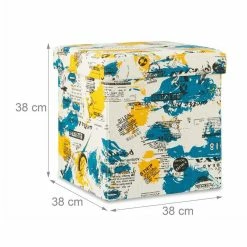 relaxdays Sitzhocker »Faltbarer Sitzhocker mit Stauraum«, A Weiß Schwarz Rot, Weiß Gelb Türkis, Weiß Schwarz -Deutschland Möbel Verkäufe 2024 435edd06 2d91 559b ad79 699ad7f18575