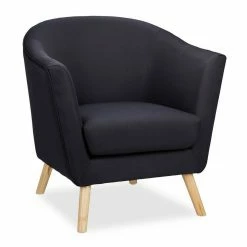 relaxdays Cocktailsessel »Cocktailsessel schwarz«