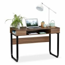 relaxdays Schreibtisch »Schreibtisch mit 3 Ablagefächern«, Weiß / Weiß Braun Schwarz, Schwarz, Weiß -Deutschland Möbel Verkäufe 2024 449ced64 b15f 5d8e 8eb0 d42e326a8380